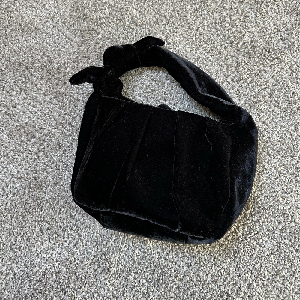 J. crew factory velvet clutch